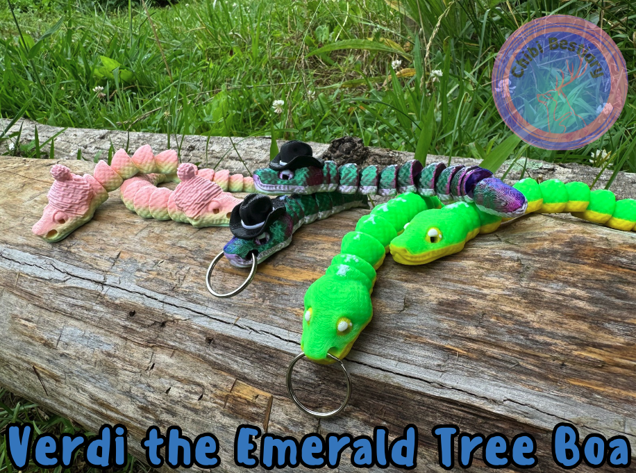 Verdi the Emerald Tree Boa Flexi